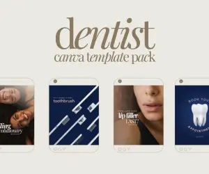 Dentist Canva Template Pack