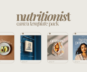 Nutritionist Canva Template Pack